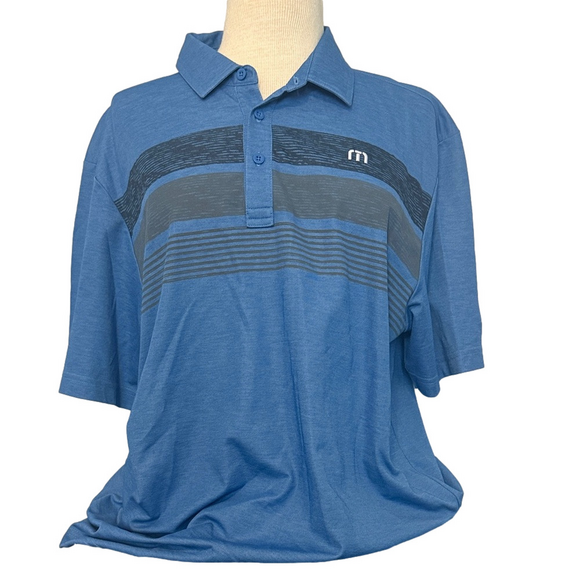 Travis Mathew Other - NWT TravisMathew Trump National Bedminster Golf Polo Shirt Men’s Large Blue